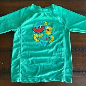 Tucker + Tate Teal 'Stay Chill' Fruit Rash Guard